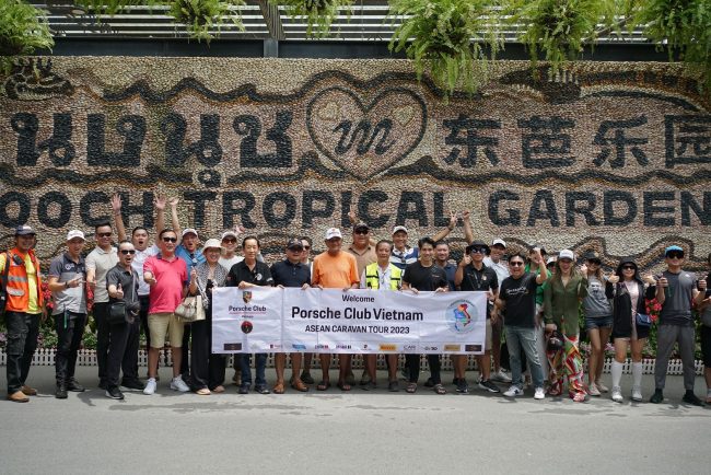 สวนนงนุชพัทยา เป็นจุดหมายกลุ่มคาราวาน Porsche Club Vietnam Asean Caravan Tour 2023 มุ่งหน้าเยี่ยมชม 1 ใน 10 สวนที่สวยที่สุดในโลก