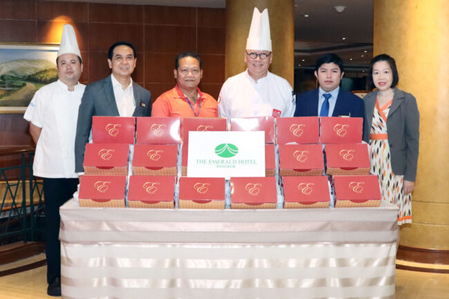 โรงแรมดิเอมเมอรัลด์สนับสนุนชุดอาหารว่าง 4 กค.