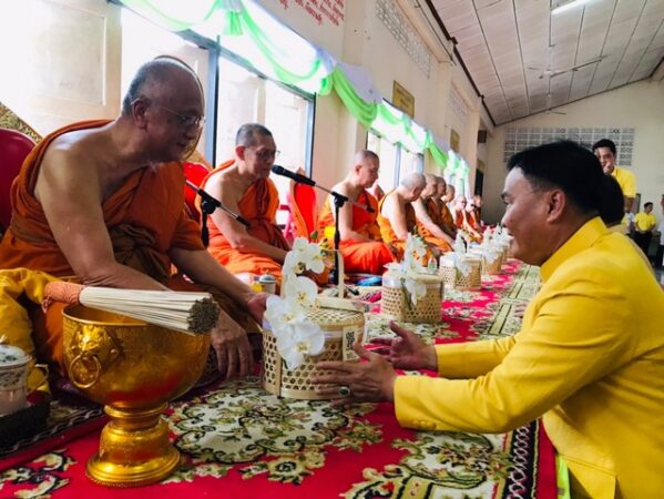 สมุทรปราการ-นายกสุนทร ไม่ลืม!! พ่อใหญ่บ้านอัศวเหม จัดพิธีทำบุญครบรอบ 93 ปี นายวัฒนา อัศวเหม